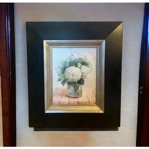 BOMBAY COMPANY HYDRANGEA PRINT. Print by artist Danhui Nai. 22 1/2" X 25 3/4"